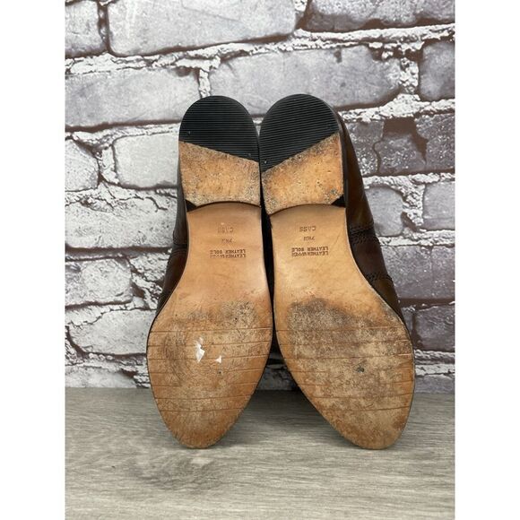 G.H. Bass Tailored Brown Leather Wingtip Lace Oxfords Shoes Women’s 7.5M US/38EU - Picture 11 of 16